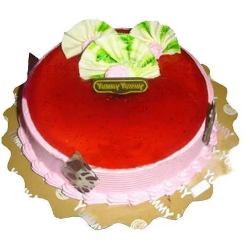 Yummy Yummy- Half kg Strawberry round shape cake