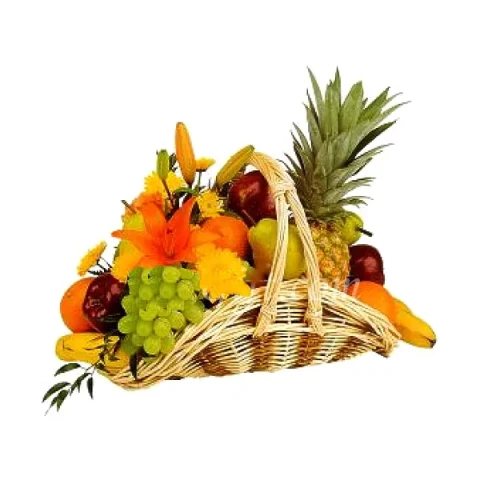 Fruit Basket W/ Flowers -20