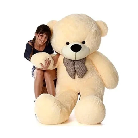 Extra Large Off White Teddy Bear 5 feet