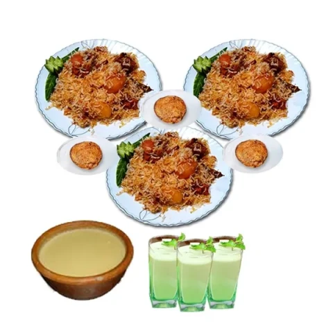 Fakruddin Biryani with Doi, Zali Kabab & Borhani- 3 Person