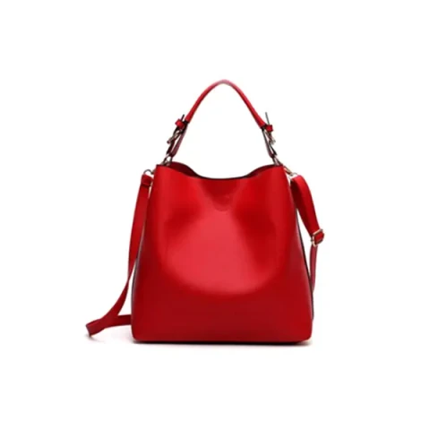 Imported red color fashionable handbag for mom