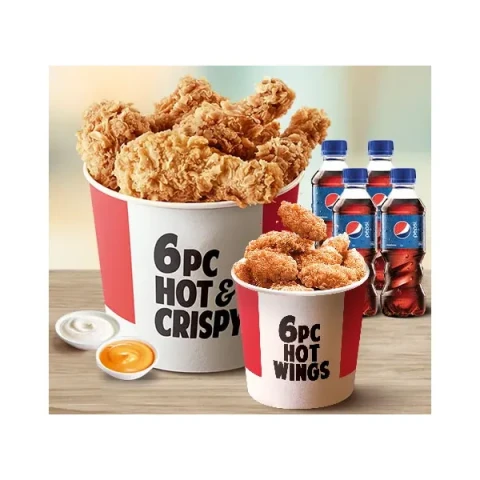 Send 6 pcs chicken & wings meal to Bangladesh