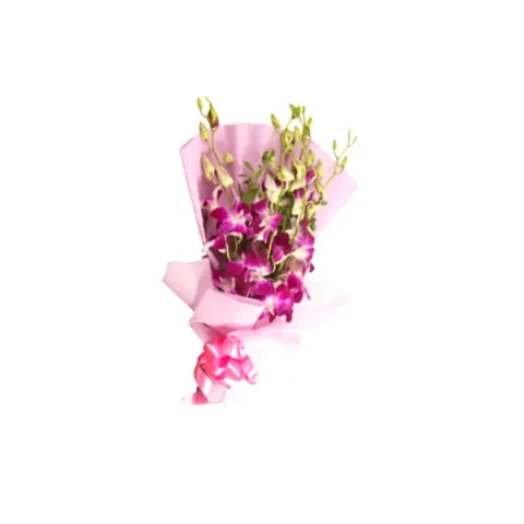 Send Purple Orchids in bouquet to Bangladesh