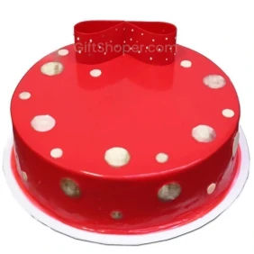 King's - 1 Kg Red Bow Tie Cake