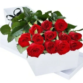 12 pcs Roses in a box