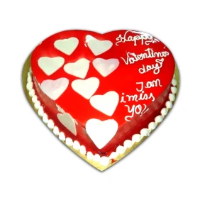 Swiss - 2.2 Pounds Vanilla Heart Cake