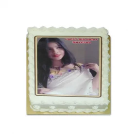 Send Vanilla Square Shape Photo Cake to Bangladesh