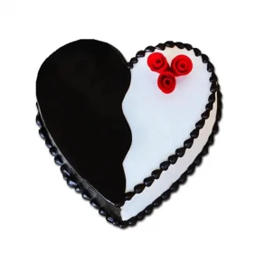 Send Mix Choco-Vanilla Heart Cake to Bangladesh