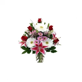 Send Mixed Flowers in Vase to Bangladesh