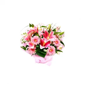 Send Lilies with Gerbera in a basket to Bangladesh